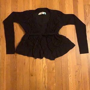 Anthropologie wrap sweater top